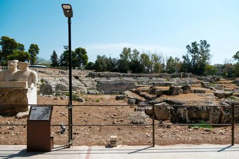 The archaeological park of Syracuse 写真素材