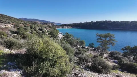 Archaeological site of Aliki, Thassos island, Greece Video stock 337400853