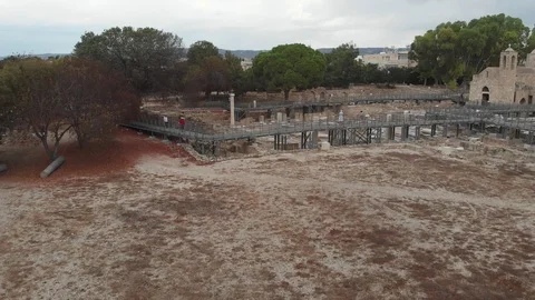 Archaeological site. Paphos. Cyprus. 库存影片 119925222