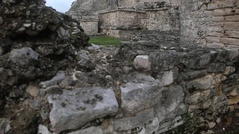 Archaeological zone of Tulum 14 Stock Footage 95642657