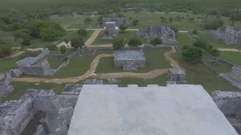 Archaeological zone of Tulum 16 Stock Footage 95642671