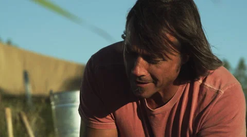 Archaeologist Cleans Pottery Stock Footage 62862320