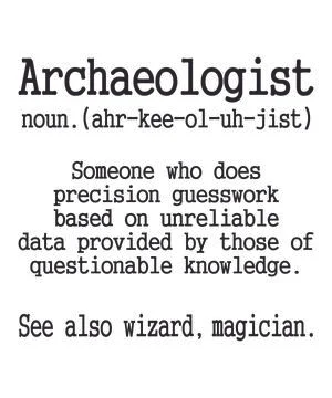 Archaeologist Definition Stock Illustration