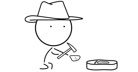 Archaeologist with a hammer 動画素材 296295345