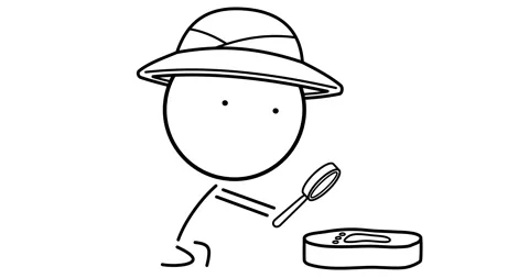 Archaeologist with a magnifying glass Stock Footage 296291792