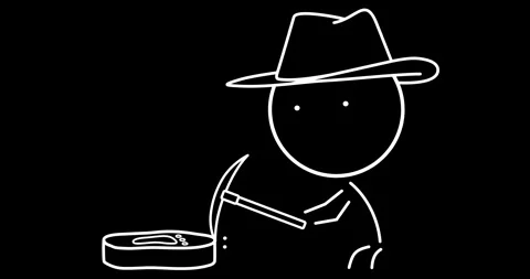 Archaeologist with a pickaxe Stock Footage 296295473