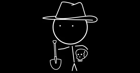 Archaeologist with shovel 動画素材 294374931