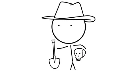 Archaeologist with shovel Stock Footage 294425061