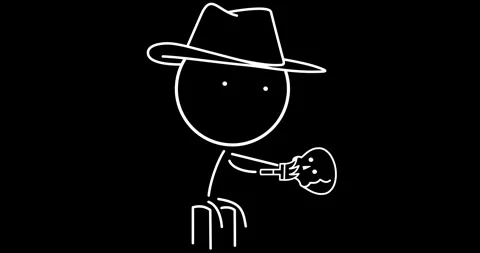 Archaeologist with a skull Stock Footage 294429601