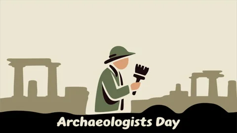 Archaeologists Day human excavations architecture Stock Footage 340584277