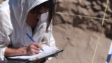 Archaeologists working 스톡 동영상 124908144