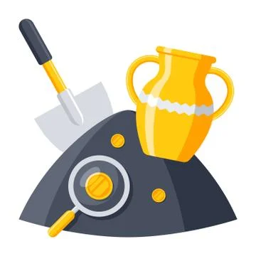 Archaeology Vector Icon Stock Illustration