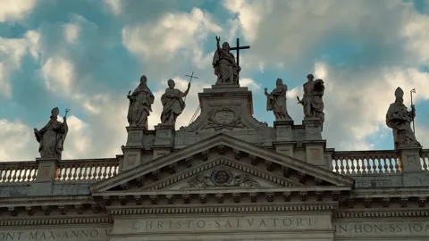 Archbasilica of Saint John Lateran 4 Stock-Footage 336005150