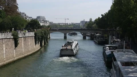 Archbishop's Bridge (Pont de l'Archevêché) Stock Footage 203279009