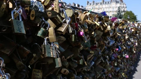 Archbishop's Bridge (Pont de l'Archevêché) Stock Footage 203284909