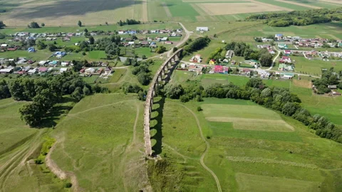 Arched Bridge Top View Video stock 159445927