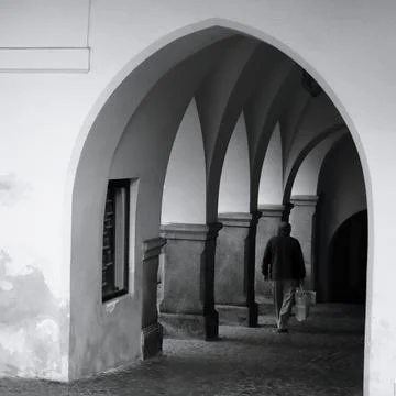 Arched Passage Fotos de archivo