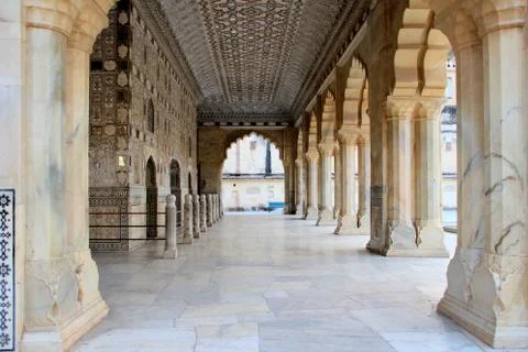 Arched Pillar Passageway Stock Photos