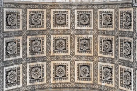 Arched vault patterns. Foto stock