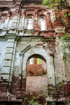 Arched vaults of an ancient monastery. Foto stock