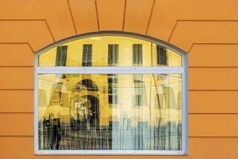 Arched window. Stock Photos