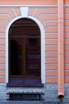 Arched window. Stock Photos