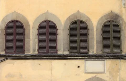 Arched windows Stock Photos