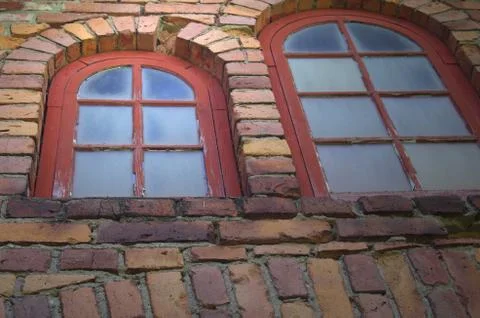 Arched windows Stock Photos
