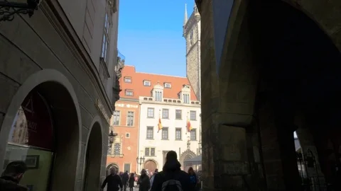 Archeological Clock Prague, 4K 스톡 동영상 74785266