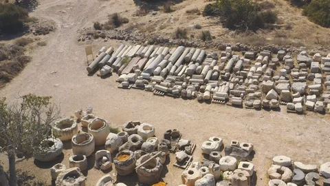 Archeological findings at Beit Guvrin ancient site, Israel Stock-Footage 117135853