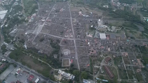 Archeological site of Pompeii - Circle-Left-Clip Stock Footage 250359314