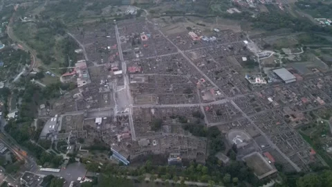 Archeological site of Pompeii - Circle-Left-Clip Stock Footage 250359437