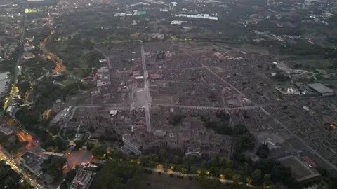 Archeological site of Pompeii - Circle-Left-Clip Stock Footage 250359461