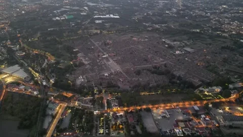 Archeological site of Pompeii - Zoom-In-Down-Move-Clip Stock Footage 250359736