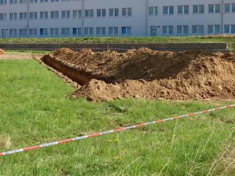 Archeological test site Stock Photos