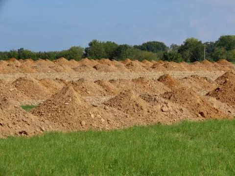 Archeological test trenches Stock Photos