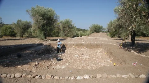 Archeologist excavating  Stock Footage 86995739