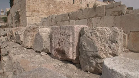 ARCHEOLOGY JERUSALEM SLIDER SHOT 2 Stock Footage 40020000
