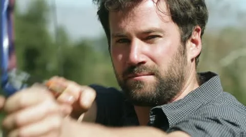 Archer Big Close Up Stock Footage 22775442