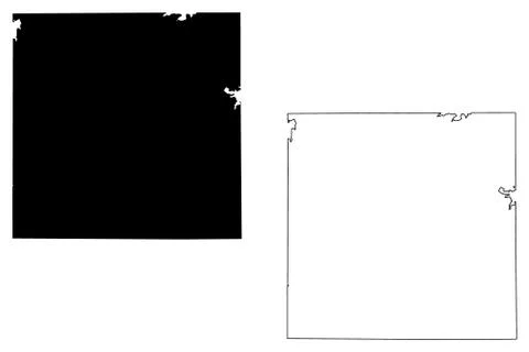 Archer County, Texas map vector Stock Illustration