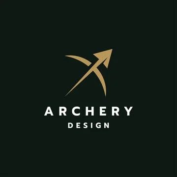 Archer logo design  Stock Illustration