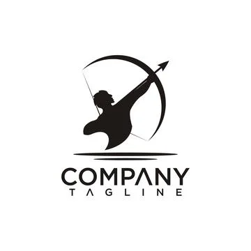 Archer logo Illustrazione stock