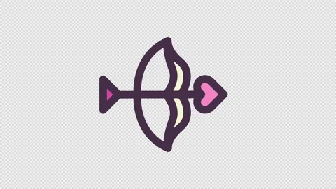 Archer Love Animated Icon 库存影片 289694615