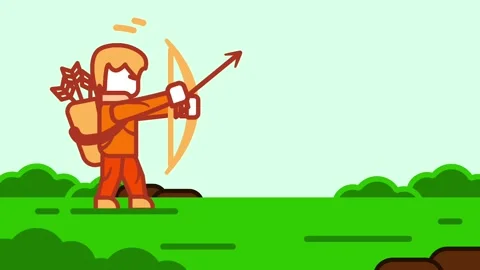 Archer in Nature Stock Footage 335679331