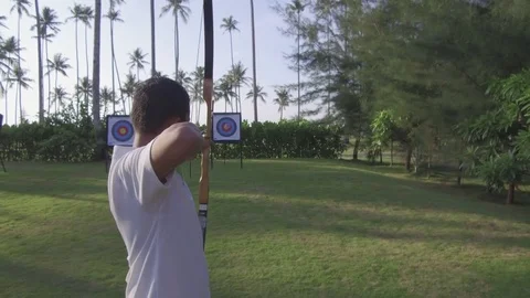 Archery [4K D-Log] Stock Footage 77256421