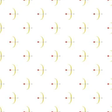 Archery ammunition pattern seamless vector Illustrazione stock