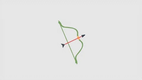 Archery animated icon. Stock Footage 281417238
