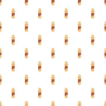 Archery arrows quivers seamless pattern design Stock Illustration