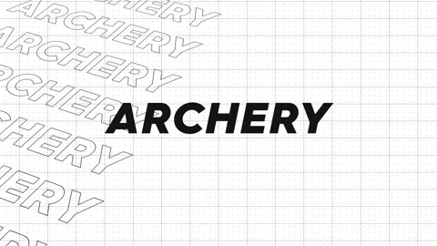 Archery black and white creative promotion program broadcast sport design. .. Stock Footage 259579537