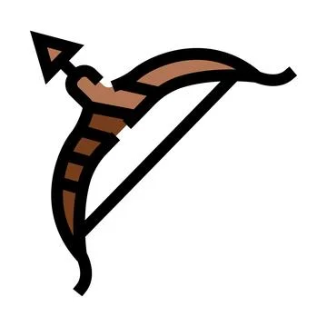 Archery bow and arrow ready for shooting Stock Illustration